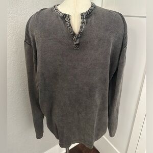 Harley Davidson Henley Charcoal Gray Size Medium
